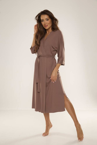 942 Visa Szlafrok Długi De Lafense - mocca