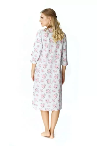 86306 Ingrid koszula nocna rozpinana Mewa kwiaty