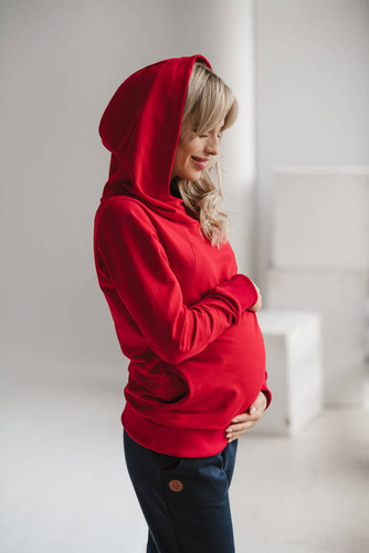 Milk Please Milk&Love bluza do karmienia czerwony