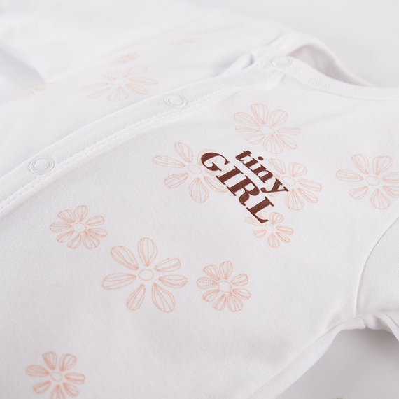 Daisy Eevi Pajac ze stópkami - biały