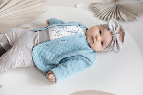 Slow Life Pinokio Legginsy niemowlęce - beż druk