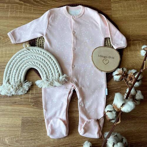 PA14040 Konfetti Mamatti Pajac niemowlęcy - różowy