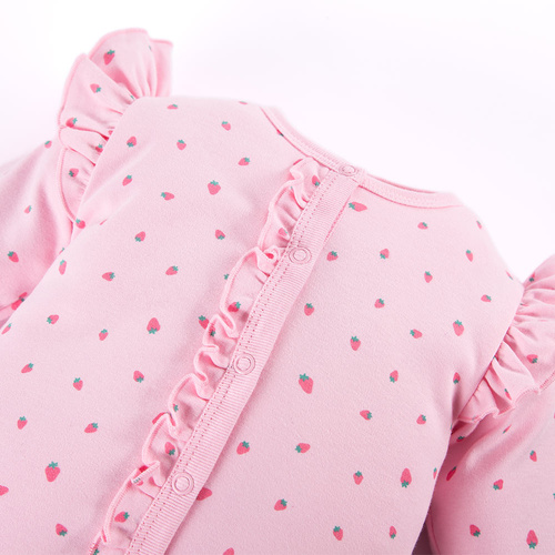 Pajac bez stópek Strawberry & Love Eevi- róż