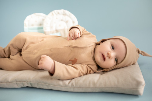 Wooden Pony Pinokio Wiązana Czapka niemowlęca - brąz