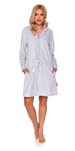 Szlafrok damski Doctor Nap SWO.1008.grey melange