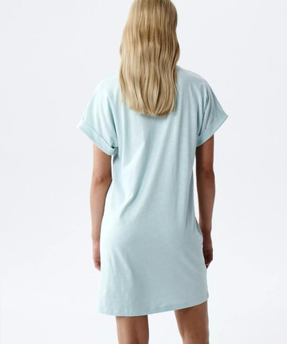 Atlantic NLD-002 Koszula nocna bawełniana 100% T-shirt miętowa