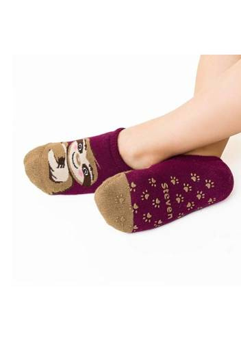 art.134  Stopki  Frotte ABS  Steven 012 bordowy