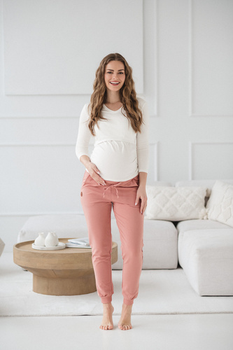 Milk Shirt Milk&Love bluzka ciążowa i do karmienia 7/8 biały