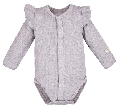 Body z długim rękawem rozpinane "Simply Comfy" Ewa Klucze- miodowy 