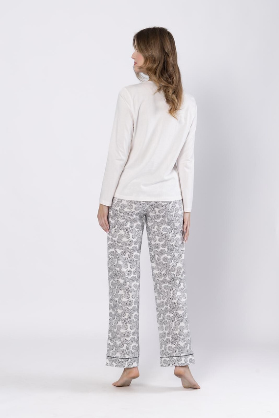 Baśka 1698 Piżama Leveza czarna – klasyczna, dwuczęściowa, wygodna