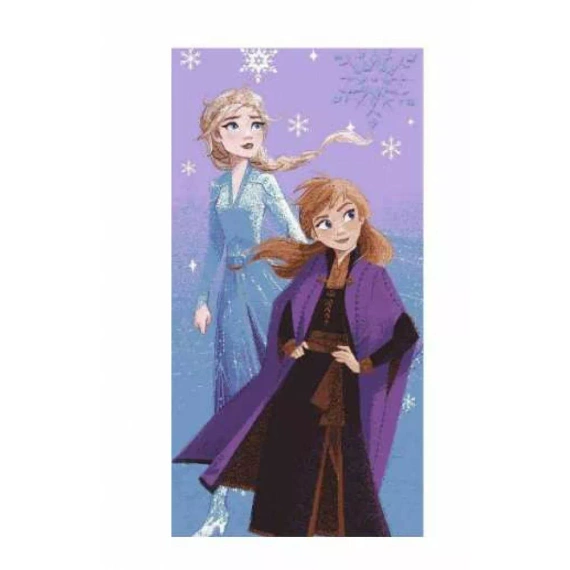 Frozen Anna i Elsa Ręcznik plażowy Setino fioletowy 