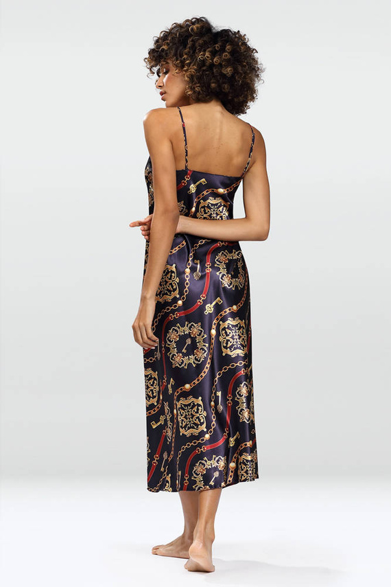 Halka satynowa długa koszulka damska DKaren - DK-HI 14