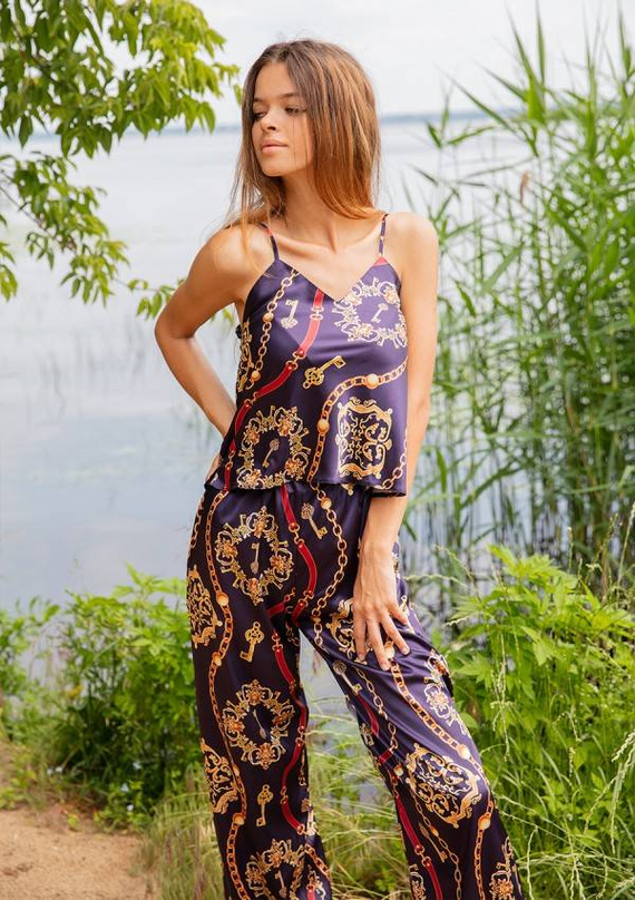 DK-KI Komplet Damski Piżama DKaren - 14 czarny