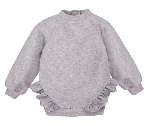 Bluza dresowa "SIMPLY COMFY" Ewa Klucze- szary melanż 