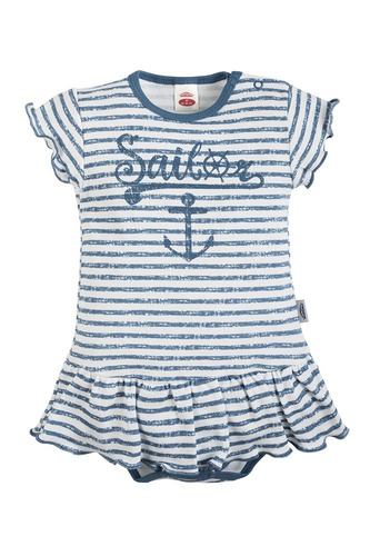 "BLUE SEA" Makoma Sukienkobody długi rękaw paski