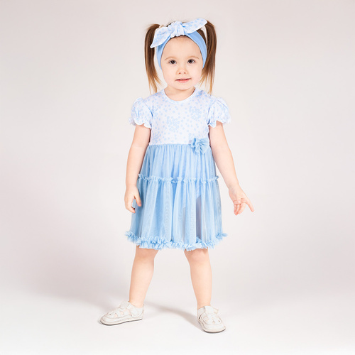 Sukienko-body 213159 "Nelly" Nicol - niebieski