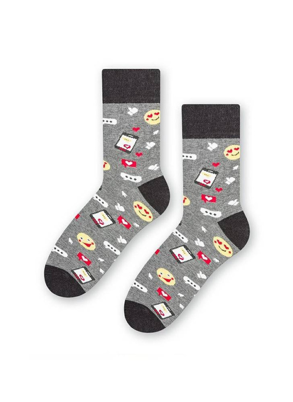 ART.039 Skarpetki młodzieżowe Steven 012 jeans melanż