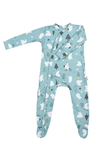Pajacyk niemowlęcy 4295 Doctor Nap - ice blue