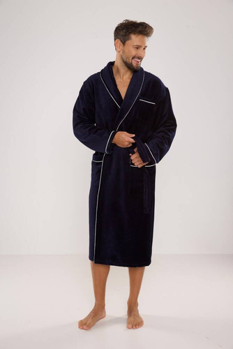 735 Manuele szlafrok męski De Lafense - granat
