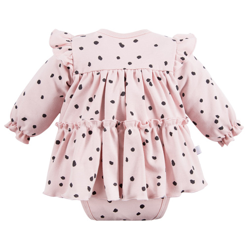 Dogs & Spots Eevi Sukienko-body, długi rękaw - róż 