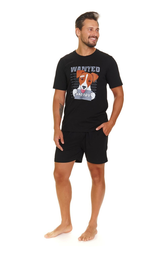 7138 Piżama Męska Doctor Nap - black