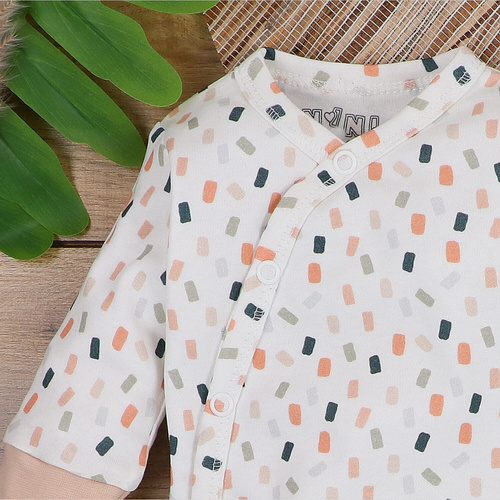 ABN-5321/KRE Body kopertowe z bawełny organicznej Nini kremowy