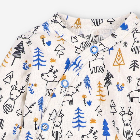 ABN-4598/JEL Jelonki Body kopertowe z bawełny organicznej Nini druk