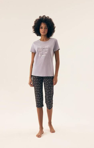 42658 Naturaleza Piżama Damska Henderson - lavender