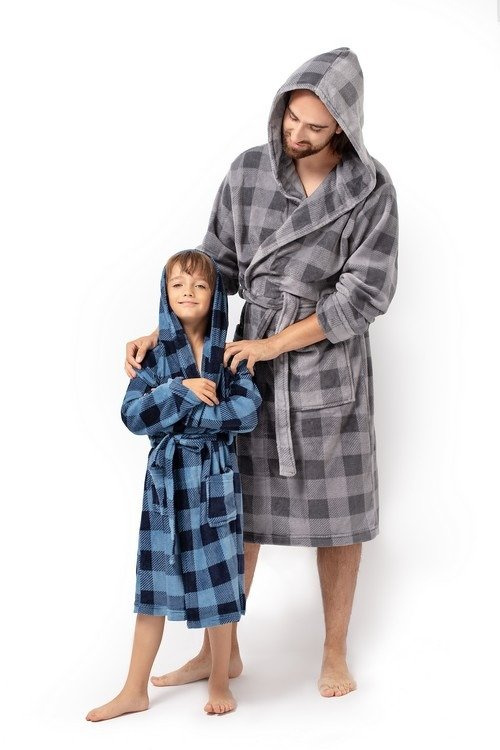 Cool szlafrok chłopięcy Envie blue/navy