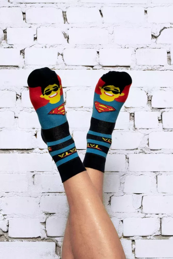M41Z Super Tata Italian Fashion Skarpety zakostki - granatowy/kolory