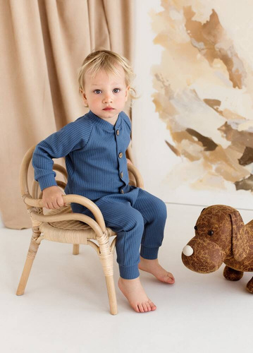 "Natural Waffel" Makoma Spodnie niemowlęce denim