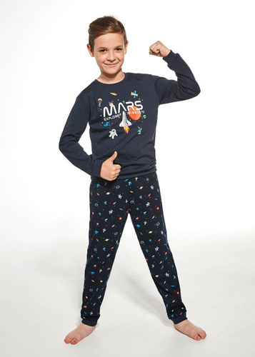 593/141 Mars Piżama chłopięca Cornette -granatowy