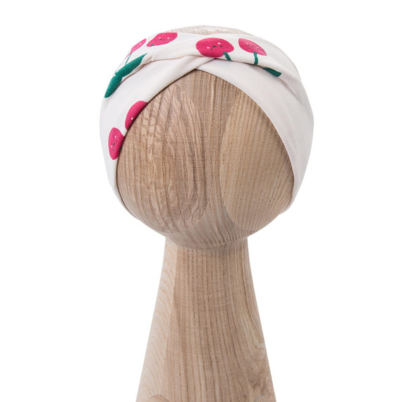 Opaska dziewczęca Eevi Cherry bawełna elastyczna wygodna