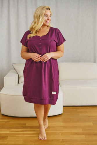 Koszula Nocna 4348 Doctor Nap - burgundy