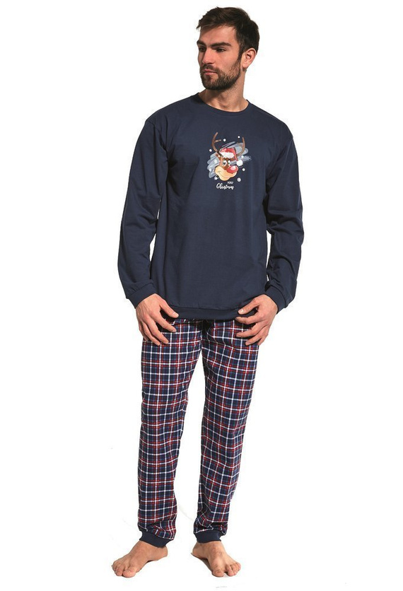 593/966/113 Reindeer Cornette Piżama Chłopięca - granatowy