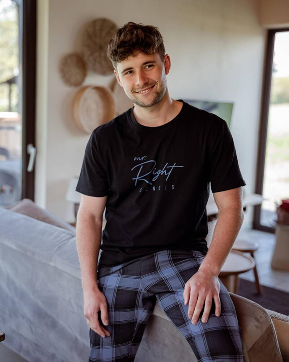 Sensis Victor Piżama męska - czarny