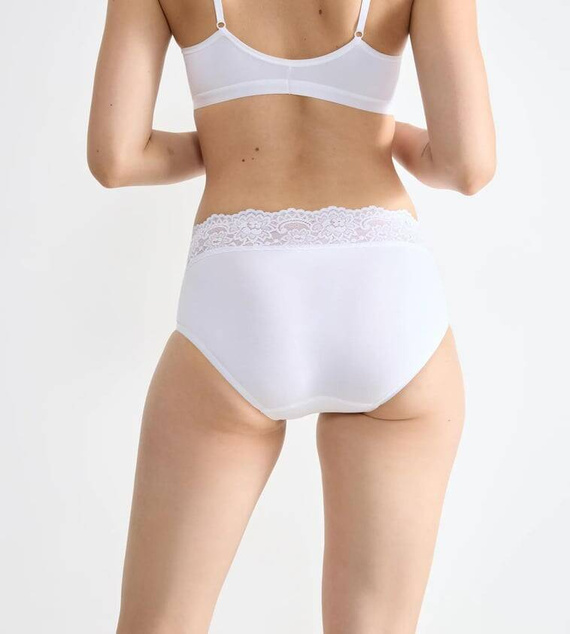 Romance Midi Figi Damskie Sloggi - white