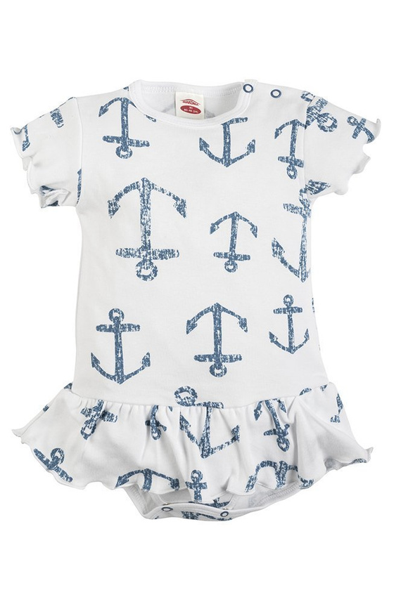 "BLUE SEA" Makoma Sukienkobody długi rękaw paski