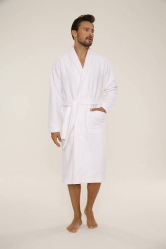 735 Manuele szlafrok męski De Lafense - biały