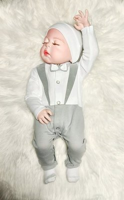 Smoking Bambarillo Frak pajacyk bez stópek szary