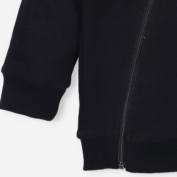 Alfabet Bluza dresowa z kapturem z bawełny organicznej Nini czarny