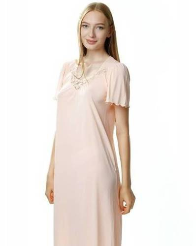 4112 Beatriz halka koszula nocna damska Mewa łososiowy