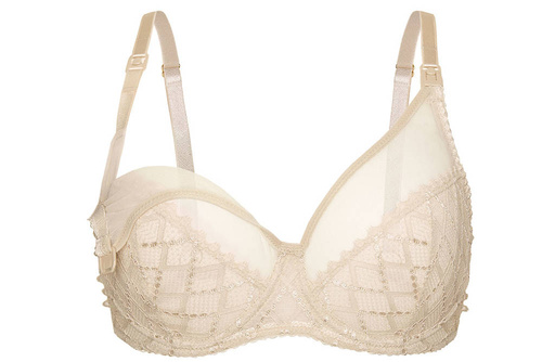 Huggy Soft Beige miękki biustonosz do karmienia Momtobe beżowy