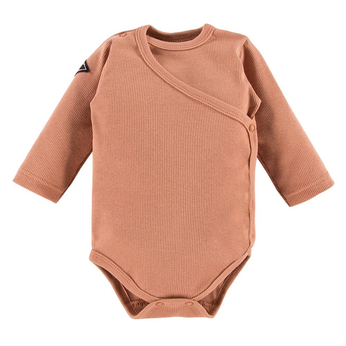 Jump Eevi Body rozpinane prążkowane - beżowy