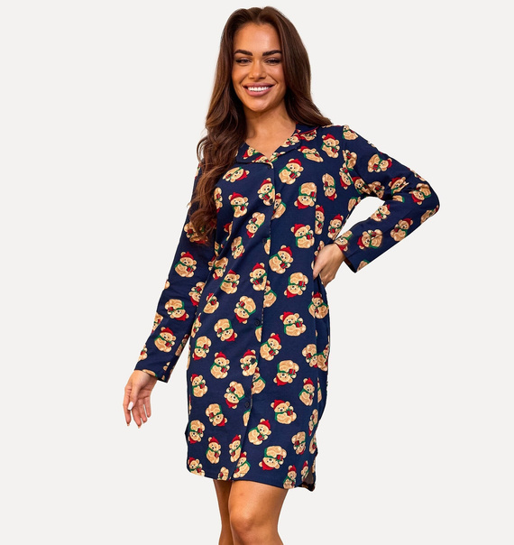 104/474 Teddy 7 Koszula rozpinana Cornette – bawełna, rozpinana, długi rękaw