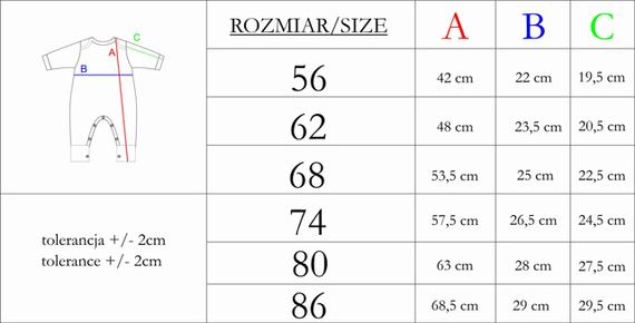 214032 Muki Nicol Pajacyk niemowlęcy