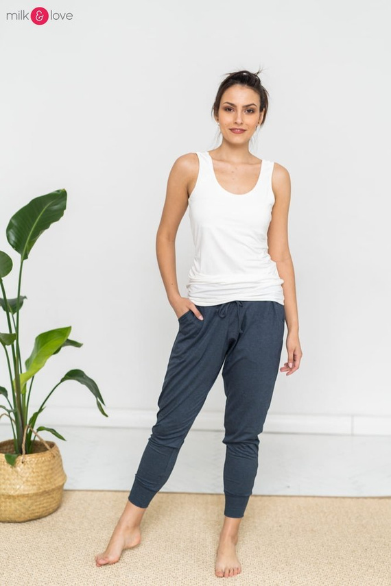 Milky Nap Milk&Love top ciążowy i do karmienia kremowobiały