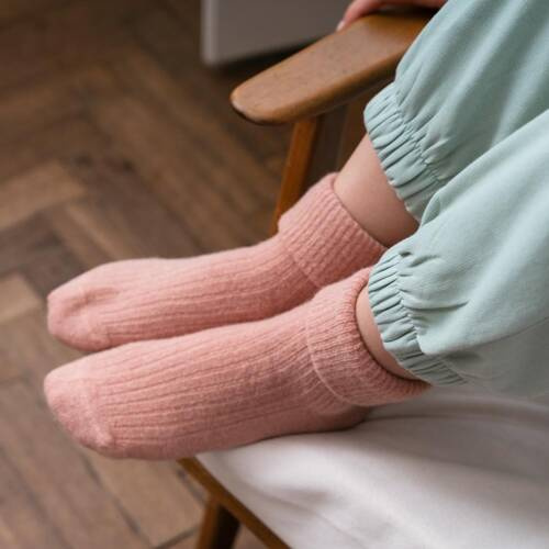 Art.044 Alpaca Skarpety damskie wełniane Steven - 009 różowy