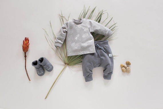 "Slow Life" Pinokio Pumpy spodnie - grafit