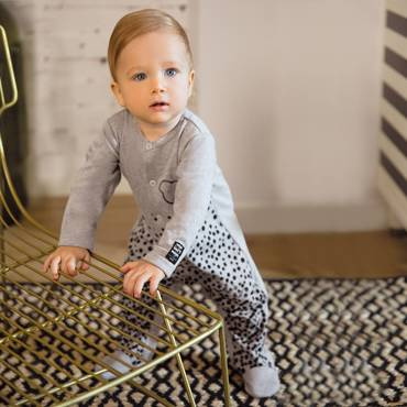 Magic Eevi Pajac z nadrukiem- szary